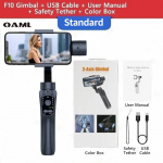 F10 3-teljeline k&auml;eshoitav kardaanstabilisaator nutitelefonile, mobiiltelefoni selfipulk Androidi ja iPhone'i telefonidele, Vlogitamine, v&auml;rinavastane videosalvestus F10 Gimbal