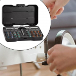 24 in 1 Ratchet Screwdriver Set Portable Multifunctional with Detachable Handle Storage Box