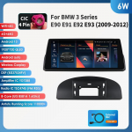 Ossuret Android 13 10,25-tolline Auto Intelligentsed S&uuml;steemid 2 Din Traadita Carplay Android Auto BMW 3. seeriale E90 E91 E92 E93(2009-2012)CIC Stereo RDS 6W 6G 64G