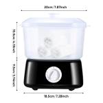 Professionaalne Kuumade R&auml;tikute Soojendaja Auruti Masin Spaa Salongi jaoks, Kiire Kuumutamine 202&deg;F, Niiske Soe R&auml;tikusoojendaja N&auml;ohooldus, Juuksur UK Plug must