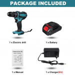 10 mm 13 mm 520 N.M padrun p&ouml;&ouml;rdemomendiga elektriline puur, lamevasar l&ouml;&ouml;kpuurimine elektriline kruvikeeraja 3 IN 1 18 V aku jaoks 1*Battery