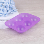 Silikoonseep &scaron;okolaadivormid koogik&uuml;psetust&ouml;&ouml;riist kondiitritoodete vorm &uuml;mmargune 6 auku