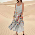 Naiste suvekleit Vabaaja vabaaja kleidid Long Beach puhkuseks XXL sinine