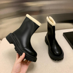 2025 s&uuml;gis-talv uus Korea versioon muffinitald lukuga, kohapeal 42 suur number sametist &uuml;marad Martini saapad 42