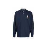 Polo Ralph Lauren M&auml;esuusatamine Karukujutisega Pikkade Varrukatega Polo S&auml;rk Meeste pealisr&otilde;ivad Sinine 710853322-001 XS