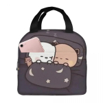 Kuubik Magamine Kaasaskantav L&otilde;unakott Bubu Dudu Multikas J&auml;&auml;jahutuskott Isolatsioon Piknik Toidu S&auml;ilituskotid 22x20x13CM valge