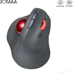 JOMAA Vertikaalne Trackball-hiir Laetav 2.4G USB Traadita Bluetooth Ergonoomiline Hiir S&uuml;learvuti Tahvelarvuti PC Androidi jaoks must