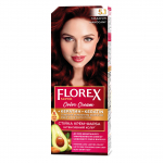 Florex Super permanent hair dye cream - Give your hair deep nourishment, Makes your hair soft and silky-shiny. Mahogany 5.1