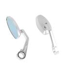 CNC Universaalne Mootorratta Tahavaatepeegel Juhtraua Peegel T&auml;navamootorratastele must