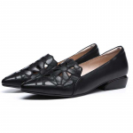 Pehmest nahast nikerdatud &otilde;&otilde;nsad naiste nahast kingad mokasiinist t&ouml;&ouml;jalatsid, paksu kontsaga pehme tallaga sandaalid, mugav mood kevadsuvi 35