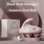 Full-body massage tools and roller ball massagers with manual 360-degree rollers relieve pain in muscles, back, neck, joints, feet, shoulders and legs sinine