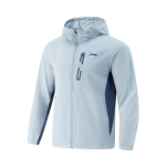 Li Ning Treeningseeria Spordivaba Minimalistlik V&auml;rviplokk Kapuutsiga Tuulejakk Meeste Pealisr&otilde;ivad Pilvesinine S&uuml;gavsinine AFDVA85-3 L white