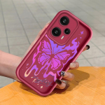 Pehme silikoonist ruudukujulise redeliga printimismustriga telefoni korpus, t&auml;iskaanega kaamera p&otilde;rutuskindel kaitse kummist &uuml;mbris Xiaomi Redmi jaoks Redmi 14R 5G must