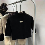 Laste s&uuml;gistalvine poolk&otilde;rge kaelusega pullover, pikkade varrukatega s&auml;rk Lastele poistele, t&uuml;drukutele, r&otilde;ivad 80cm