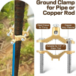 Adjustable Ground Clamp 1/2 to 1 Hardware Connector for Conduit Fitting 1pcs