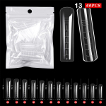 60 tk Abs Extension kunstk&uuml;&uuml;neotsad Skulptuursed t&auml;iskattega k&uuml;&uuml;neotsad v&otilde;ltss&otilde;rme UV-geellakk kiire ehitusvormi manik&uuml;&uuml;ri t&ouml;&ouml;riistakomplekt as the picture