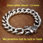 925 Sterling H&otilde;be Jumala Horuse Silm Kuuba K&auml;ev&otilde;ru Meeste Mood Hip Hop Lihtne Kingitus Moeehted Aksessuaarid 18cm brown