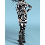 3D digitaaltr&uuml;kk Lavakost&uuml;&uuml;mid T&auml;iskasvanutele Halloweeni &Uuml;ritused Karnevali Teemapidu Cosplay Riietus M&auml;ngimine Jumpsuit Adults S