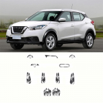 5D s&uuml;sinikkiust mustriga autode sisekleebised Nissan Kicksi 2017&ndash;2021 jaoks