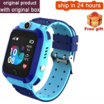 Q12 montre intelligente pour enfant SOS t&eacute;l&eacute;phone montre Smartwatch pour enfants avec carte Sim Photo &eacute;tanche IP67 [95A5179]