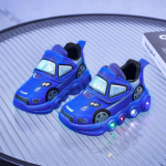 Laste helendavad koomiksiketsid - Helendavad nahast spordijalan&otilde;ud poistele ja t&uuml;drukutele One set of 5 pairs, sizes 21-25 sinine