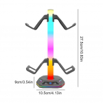 RGB M&auml;ngukontrolleri Hoidik 8 Valgustusefektiga M&auml;nguk&otilde;rvaklappide Alus 3 USB-pordiga M&auml;ngupuldi V&auml;ljapanekuriiul Switch PS5 Xbox jaoks