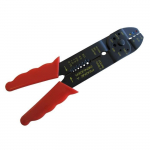 Pince &agrave; sertir/d&eacute;nuder - Multifonction - Couleur Rouge - Pour c&acirc;bles de 0,75 &agrave; 6mm - Outil pratique