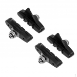 2 Pairs Mountain Road Folding bike Brake Pads Cycling Braking Holder Shoes Rubber Blocks Durable