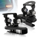 2tk roostevabast terasest universaalne auto A-samba kapuuts LED t&ouml;&ouml;tule kronsteini hoidiku klamber Mootorikaane lambivarda kinnitusklamber