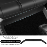 Tagaistme alumine kaitsematt Tesla Model 3 Y t&auml;ieliku ruumilise istmepadja kaitsega, m&auml;&auml;rdumisvastane jalatald, nahast autotarvikud