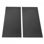 2 tk Metallist Perforeeritud Seinakinnitusega Paneelid 24 X 12 tolli Terasest Modulaarne Perforeeritud T&ouml;&ouml;riistahoidik Garaaži T&ouml;&ouml;laua Poe jaoks