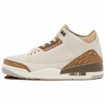 Air Jordan 3 Retro GS Palomino Laste tossud Kreemjas Hele-Orewood-Pruun Metallik-Kuld DM0967-102 36