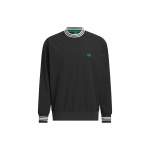 Adidas Originals Rolling Links Dressipluus V&auml;rviplokk Triibuline L&otilde;tv L&otilde;ige Pikkade Varrukatega Pullover Meeste dressipluus Must IW6656 L