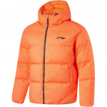 Li Ning CBA Seeria Logo T&auml;ht Lukuga Kapuutsiga L&uuml;hike Puuvillane Jakk Meeste Jakk Helendav-Oranž AJMU087-6 XL