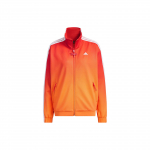 Adidas X Qi Baishi Koost&ouml;&ouml; SS24 K&uuml;lgriba Poolk&otilde;rge Krae T&otilde;mblukuga Pikkade Varrukate Jakk Naiste Jakk Helepunane Valge JG8770 S