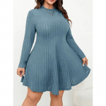 DAFIFY Naiste moe kevads&uuml;gise &uuml;hev&auml;rvilise tr&uuml;kiga pikkade varrukatega O-kaelusega vaba v&ouml;&ouml;kohaga vabaajakleidid XXXXXL paabulinnu sinine v&auml;rv