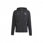 Adidas Real Madrid Tiro 25 V&otilde;istlus Vis Tech Reisitagi AEROREADY Tuulekindel Veekindel Niiskust eemaldav Kitsa l&otilde;ikega Kapuutsiga jakk JW4688 S