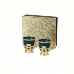 1 komplekt Madala tassi Euroopa stiilis kullast veljega komplekt tassi kuue tassi kuue plaaditud kohvitassi komplekti kinkekarp 1 set