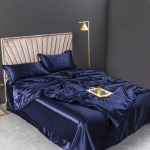 100% puhtast siidist voodipesukomplektid Kvaliteetsed teki voodikatte komplekt Tekikate voodilina padjap&uuml;&uuml;rid 4 tk looduslikud luksuslikud voodipesukomplektid Fitted Bed Sheet&Twin size 4pcs veini