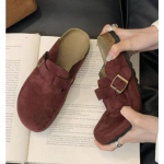 Uued Klassikalised Naiste Suletud Varbaga Korgist Sandaalid Sussid Daamide Leopard Korgist Sussid Camo Klotsid Kingad Madalad Zapatos De Mujer 35 punane
