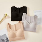 Women's Antibacterial Thermal Long Sleeve Top with Built-in Pads L