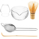 Matcha vispli komplekt keraamiline Matcha kauss valamistilaga Matcha bambusest vispli roostevaba sifter keraamiline vispli hoidja bambusest k&uuml;hvel puhas