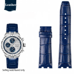 Ehtne Nahk MAURICE LACROIX AIKON Seeria AI6038 AI6008 Kolme Silmaga Kellale Modifitseeritud N&otilde;gus-Kumer Suu Rihm Must Sinine