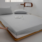 Pehme Puuvillane Voodilina &Uuml;hekohaline Kahekohaline Kuningas Queen Suurus Madratsikate Kummipaelaga Voodilina Voodipesu 100/120/150/180/200 2xPillowcase 48x74cm