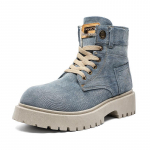 Meeste Denim Martin Retro L&auml;&auml;nelikud pahkluusaapad - 2025 S&uuml;gis, Paksude Taldade ja Hingavad (Z33) 39 sinine