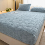 3 tk Pl&uuml;&uuml;sist Madratsikate Voodile, Talvine Pl&uuml;&uuml;sist Soojas Hoidev Voodilina, Hoia Soojas, Madratsikate, Paks Soe Voodiriie Padjap&uuml;&uuml;rid 90x200 sheet +1Pillowcase