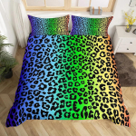 Leopardimustriga voodipesukomplekt Loomanaha tekkekott Lastele Teismelistele T&auml;iskasvanutele Tekikott Pol&uuml;ester Voodikate Padjap&uuml;&uuml;riga Crib 70x133cm 2pcs