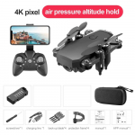 Uus LF606 droon WIFI FPV minidroon lainurk HD 4K 1080P kaamera k&otilde;rguse hoidmisega RC helikopteri kokkupandav neljakopteri drooni kingitus 4K Camera must