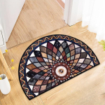 Poolringikujulised libisemisvastased ja imavad poolringikujulised vaibad Pesitavad poolkuu kujuga p&otilde;randamatid Siseruumidesse, v&auml;listingimustesse, terrassile, k&ouml;&ouml;ki, vannituppa 60x90cm white