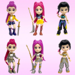 6 tk/komplekt Kpopi deemonik&uuml;ttide figuurm&auml;nguasi Joonisfilm Rumi/Mira/Zoey tegevusfiguur Anime PVC Lauapealne kaunistusmudel Nukk F&auml;nnide kingitus